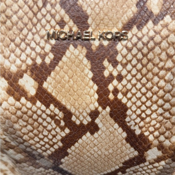 Michael Kors brown snakeskin purse - Picture 6 of 7